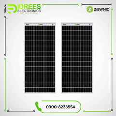 ZIEWNIC ( Pack Of 2 ) Solar Panel 180 Watts Mono Crystalline HALF CUT MONO PERC (180W) Only For Karachi