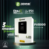 Ziewnic Roux Lite Series 6.2KW PV8000 IP54 Solar Inverter 5 Year Warranty