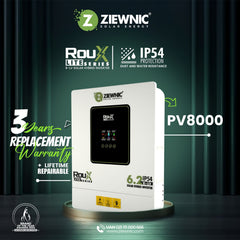Ziewnic Roux Lite Series 6.2KW PV8000 IP54 Solar Inverter 5 Year Warranty