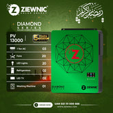 Ziewnic Diamond Series ON/OFF/MKS/KS Solar Hybrid Inverter 10.5 (KW) 5G PV13000 5 year brand warranty