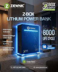 ZIEWNIC NEW WALL STAND LITHIUM BATTERY EUROPEAN 100AH-51.2V Z-BOX EUROPEAN IP54 PROTECTION AGAINST INGRESS