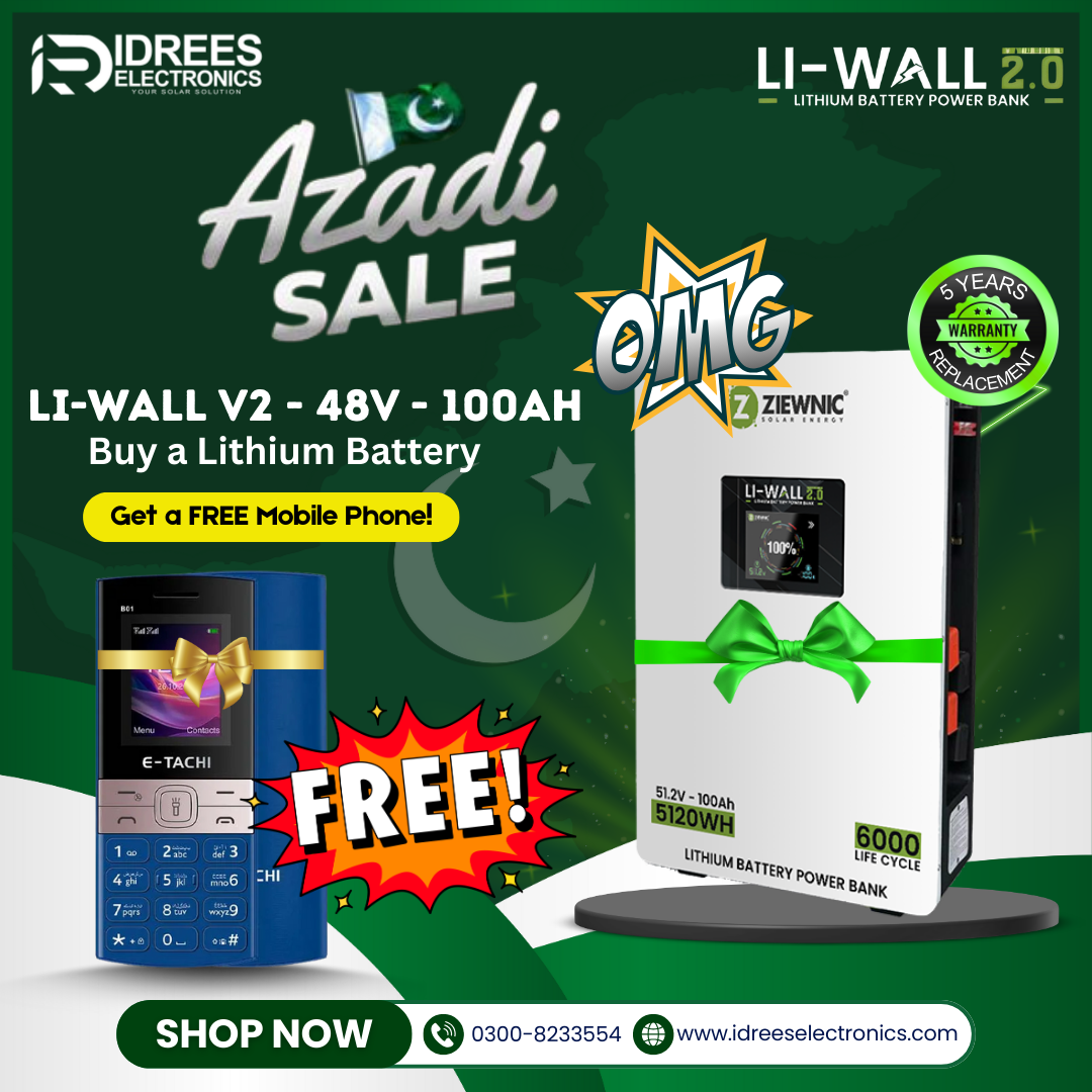 Ziewnic Li Wall 2.0 Lithium 48V 100Ah Power bank 6 Year Warranty