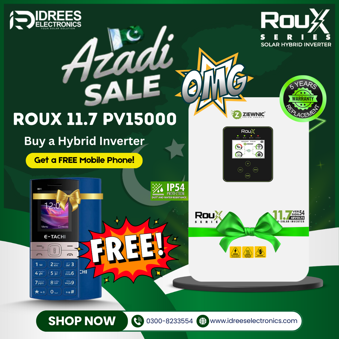 Ziewnic Roux Series 11.7KW PV15000 IP54 Solar Inverter 5 Year Warranty