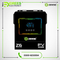 Ziewnic Z6 Series ON GRID WITH ENERGY STORAGE HYBRID 7.0 (KVA) 6G EUROPEAN - PV 8500 - Idrees Electronics