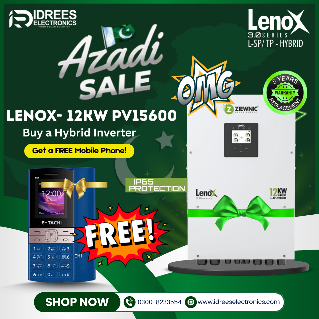 ZIEWNIC LENOX 12KW 3.0 Series L-SP/ TP - HYBRID  (PV15600) 48V ON & OFF GRID INVERTER WITH ENERGY STORAGE