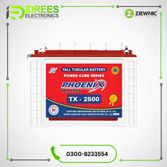 Phoenix TX 2500 230 AMP Tubular Battery Price in Pakistan Only For Karachi - Idrees Electronics