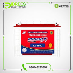 Phoenix TX-1800 Tall Tubular Battery Price in Pakistan Only For Karachi - Idrees Electronics