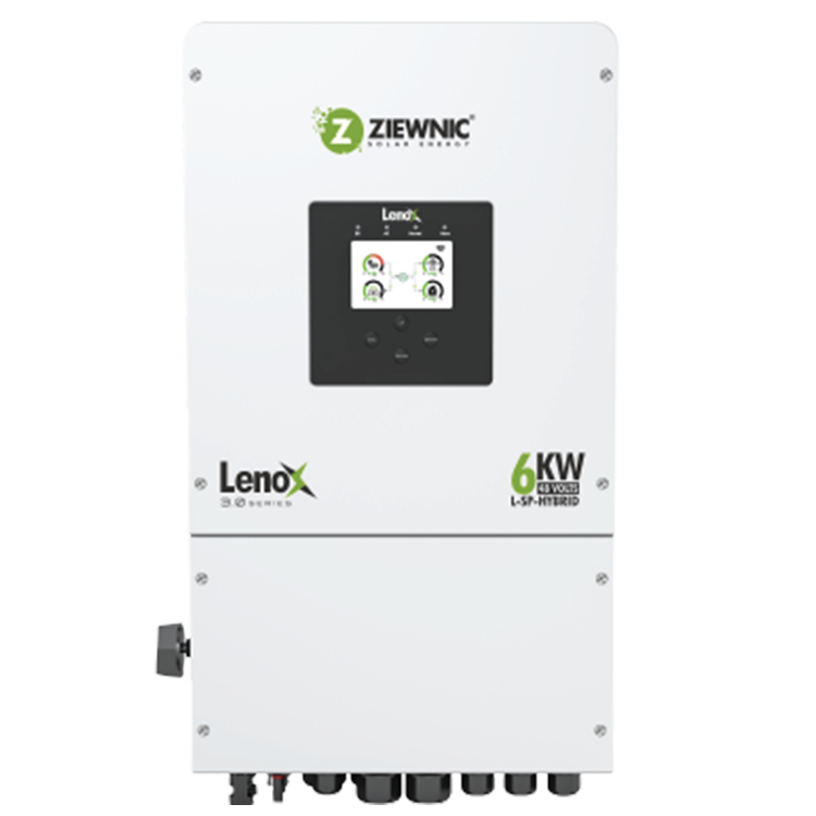 ZIEWNIC LENOX 3.0 Series L-SP/ TP - HYBRID 6KW (PV8000) 48V ON & OFF GRID INVERTER WITH ENERGY STORAGE