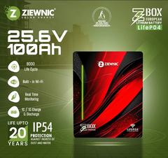 ZIEWNIC LITHIUM 25.6V100AH BTERY POWER BANK
