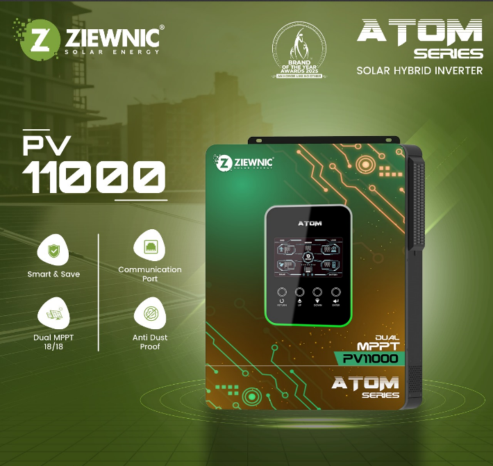ZIEWNIC INVERTER ATOM SERIES 9KW PV 11000  5 Year Warranty