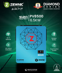 ZIEWNIC Diamond ON/OFF/MKS/KS Solar Hybrid Inverter 6.5 (KW) 5G PV8500 5 Year Brand Warranty