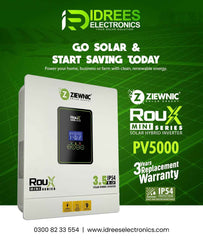 Ziewnic Roux Mini Series 3.5KW PV5000 IP54 Solar Inverter 5 Year Warranty